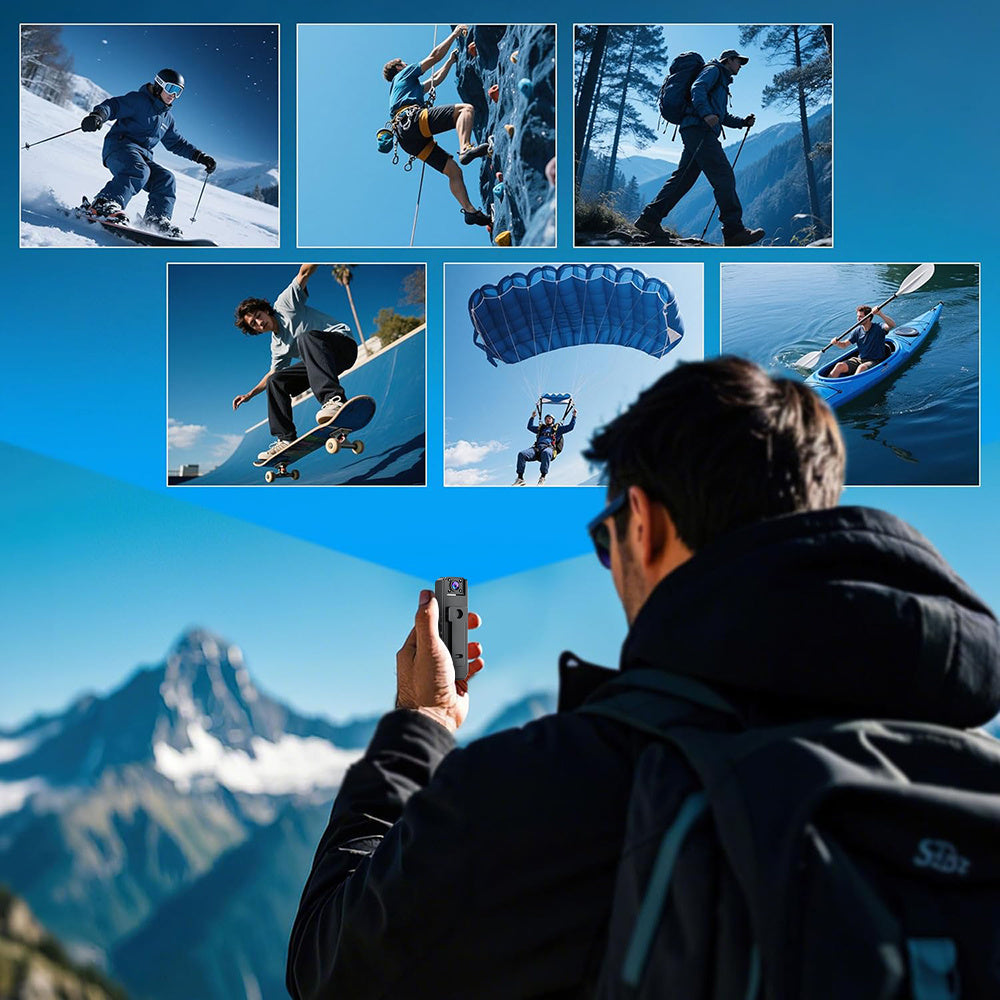 High-Definition Body Camera with 32G Memory Card, Premium Portable Wearable Video Recorder for Travel, Cycling, And Outdoor Safety
