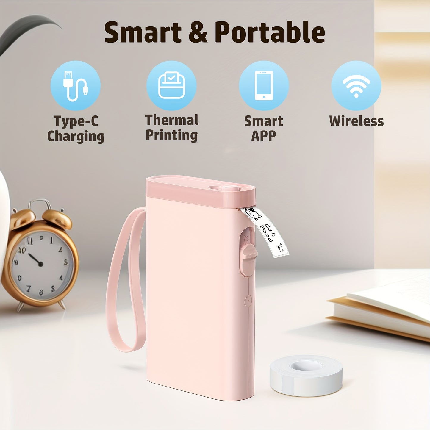 Label Maker Machine: Portable, Mini, Thermal Label Printing, Clear And High Quality Printing, Multiple Creative Function&Templates, Easy to Use