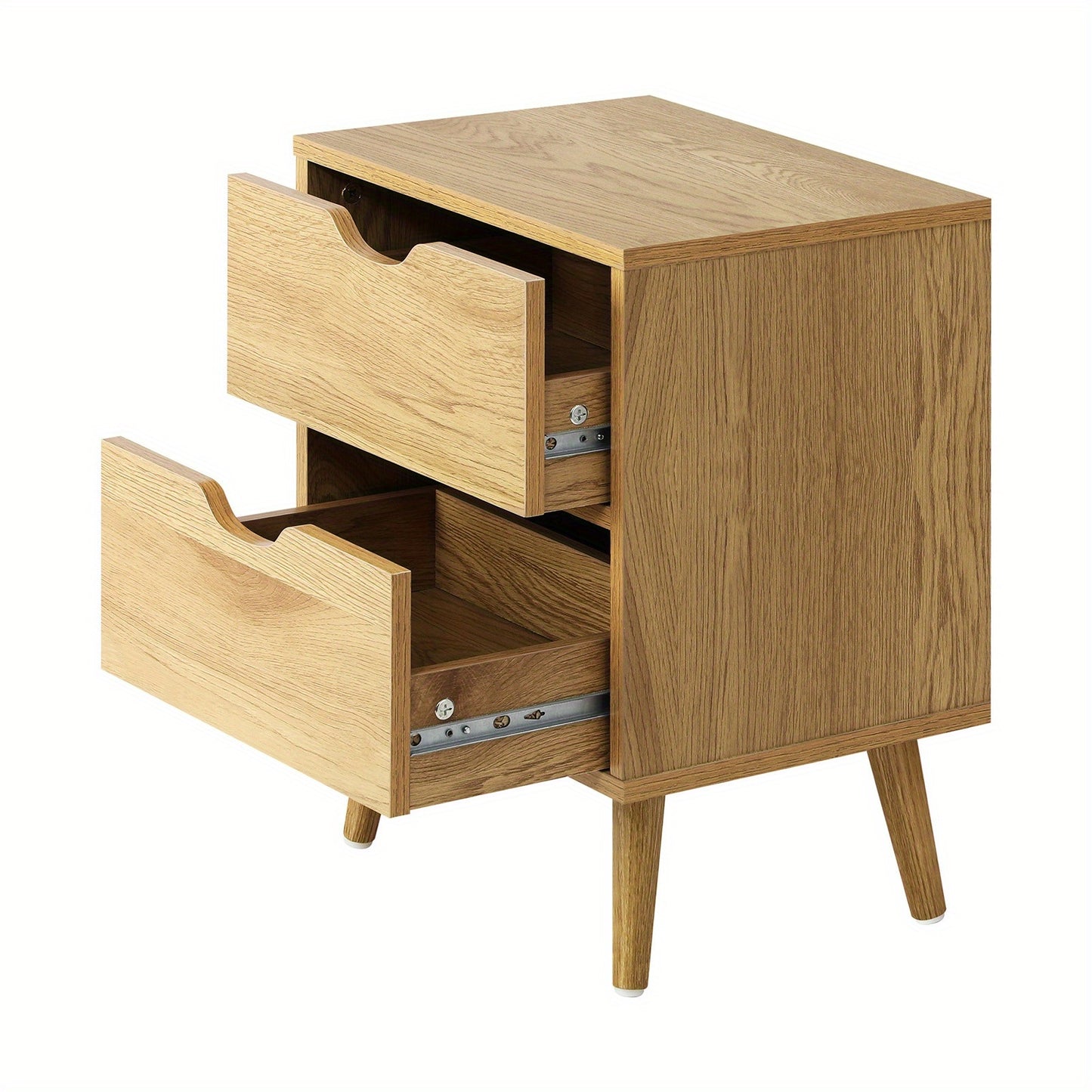 Bedside Tables 2 Drawers Side Table Bedroom Furniture Storage Cabinet