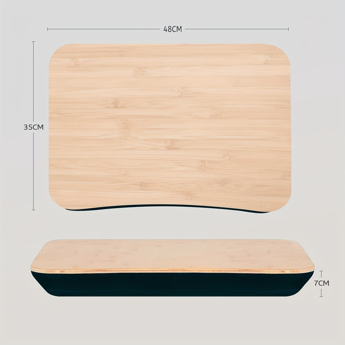 Bamboo Laptop Desk with Soft Foam Padding, Suitable for Office, Bedroom, Living Room, And Outdoor Activities