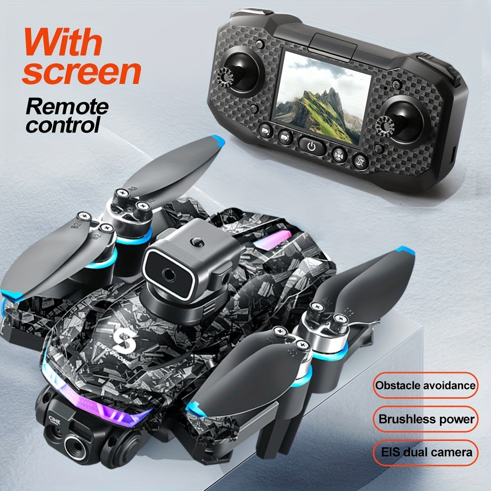 2025 Upgraded RC Drone with Dual Camera & Night Vision, 4-in-1 Obstacle Avoidance, Brushless Motor, Dual 2000mAh Battery System, FPV Quadcopter for Aerial Photography, (Compatible with) - Ideal for Beginners/Enthusiasts, Outdoor