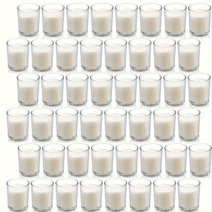 12pcs Clear Candle Jars for Making Candles, 220Ml Glass Candle Jars with Wood Lids, Candle Containers for, Gifts, Home Decoration