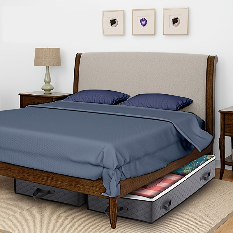 4/6/8Pack Under Bed Storage Containers, 90L Large Capacity Underbed Storage Bags Organizer, Thick Fabric Storage Bins with Clear Window And Reinforced Handles for Clothing, Sweaters, Blankets, Pillow, Books, Under-Bed Storage