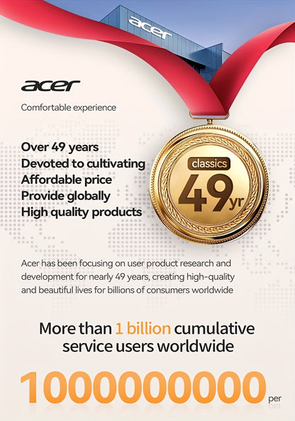 [Acer Official Authentic] In-Ear Design | TWS Wireless Headset | Stereo | Heavy Bass | Low Latency | Comfortable Wearing (Study/Business/Sports/Running/Fitness) | Portable Design | Multi-Device Compatible (Mobile Phone/Tablet/Laptop) | Recommended f