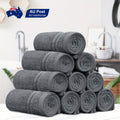 10/20pcs 100% Cotton Face Towels Washcloths - 450GSM Comfort Soft, Water Absorbent, Quick Dry Towels - Great Ribbon Gift Pack - Perfect For Famliy, Hotel, Inn, Gym, Spa, Kitchen
