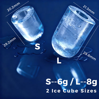 Advwin Countertop Ice Maker Machine, Portable Bullet Ice Maker with Self Cleaning, 7 Ice Cubes in 6-8 Mins, 2 Ice Sizes, Ice Machine for Home Kitchen Office Bar