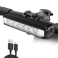 New Ultra-Bright Aluminum Alloy Bike Light - Rechargeable Via USB - Ideal for Night Riding on Mountain Bikes - Compatible with Different Bicycle Types