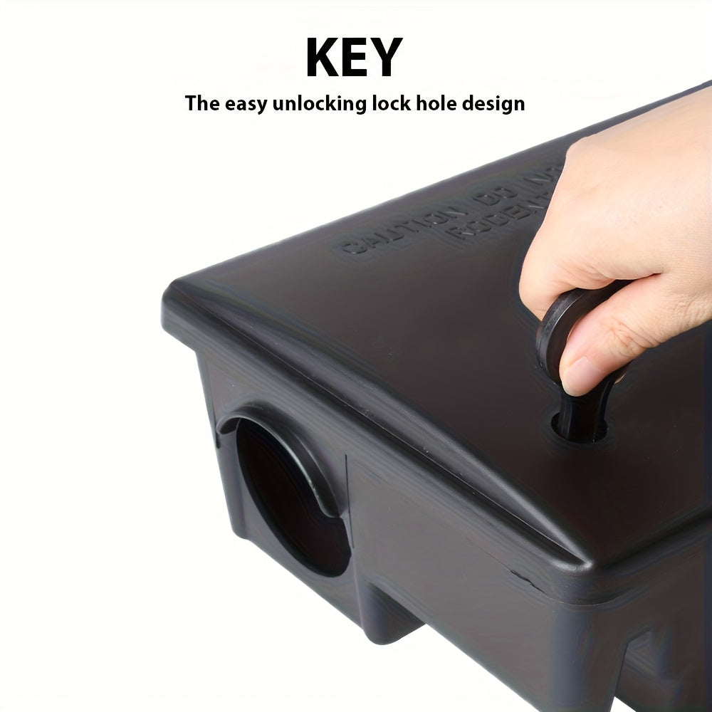 Rat Bait Station Trap Lockable Control Box Household Mice Mouse Control Use