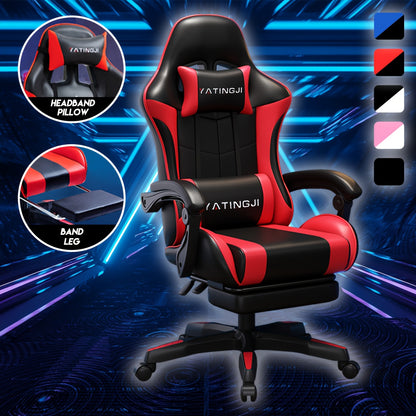 Computer Gaming Chair Office Seating Racing PU Executive Racer Recliner Chair