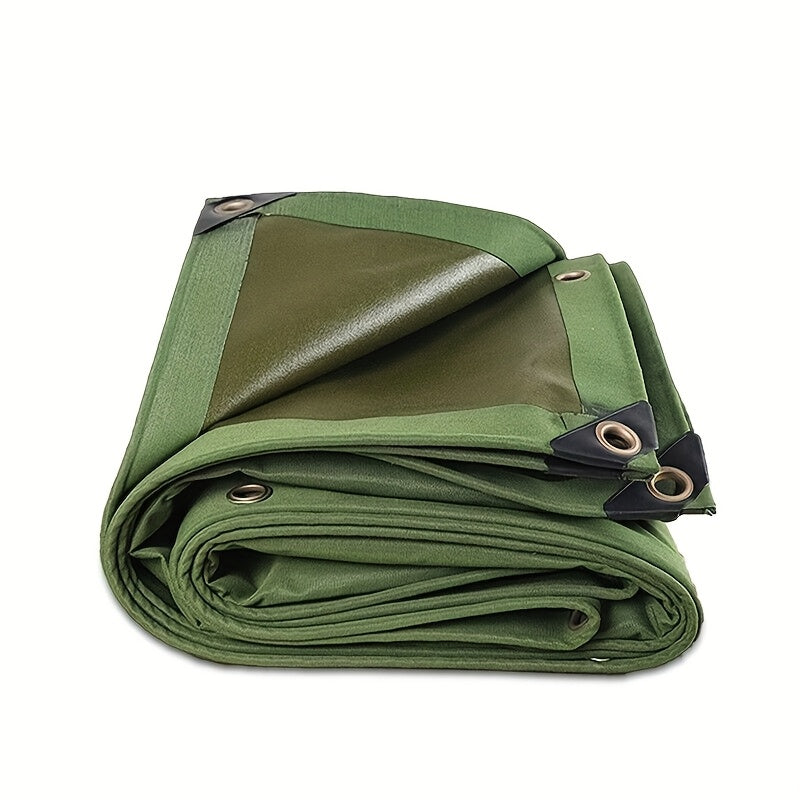Heavy Duty Waterproof & UV-Resistant Canvas Tarpaulin - All-Weatherproof Outdoor Cover with Reinforced Corners, Large Heavy-Duty Tarp for Camping, Construction, Agriculture - Available in 2x3m, 3x3m, 3x4m, 4x6m, 10m - Includes Bonus Nylon Rope - Ide
