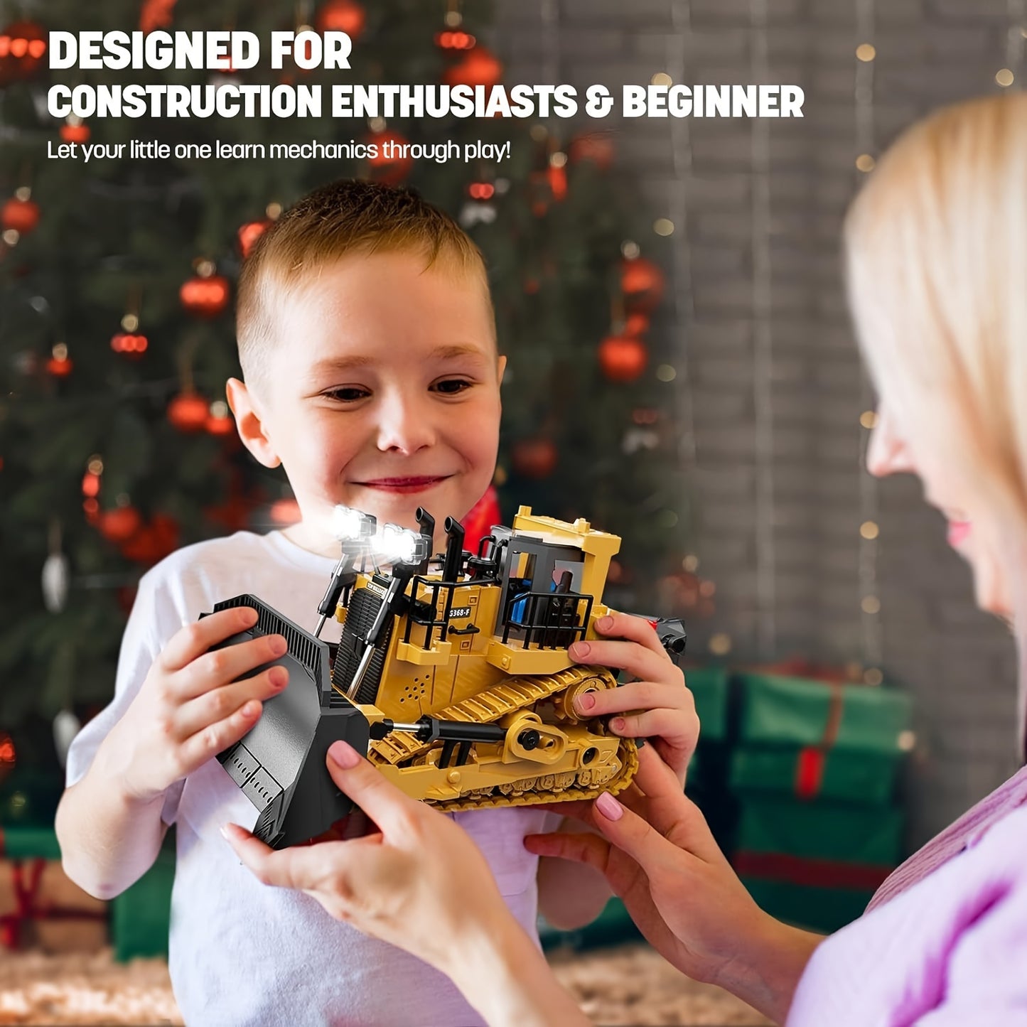 2/3/4pcs Construction Vehicle Set, 2.4G High-Tech 11-Channel RC Excavator, Dump Truck, Bulldozer, Alloy & Plastic Engineering Toy Construction Vehicle Set