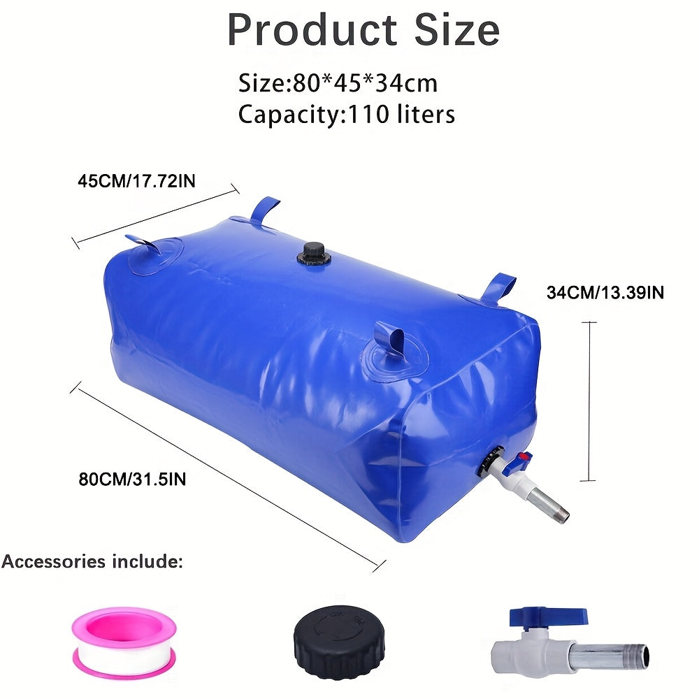 110L Large Water Bladder Storage Tank Foldable Camping RV Irrigation Emergency