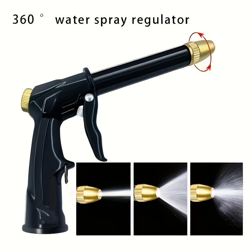 7.62meter/15.24meter/22.86meter/30.48meter/45.72meter Garden Water Pipe Nozzle Set - Portable Lightweight Soft Rubber Hose, Suitable for Outdoor Garden Irrigation In All Seasons, Car And Pet Cleaning. Lightweight Water Pipe Nozzle Combination Kit