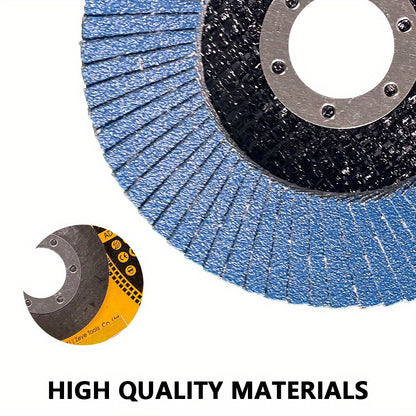 10-30pcs Flap Discs 5inch -125mm for Grinder Sanding Grinding Wheels 60/80 Grit Grinding Discs Abrasives Grinder Disc for Metal Rust Removal Finishing (Blue)
