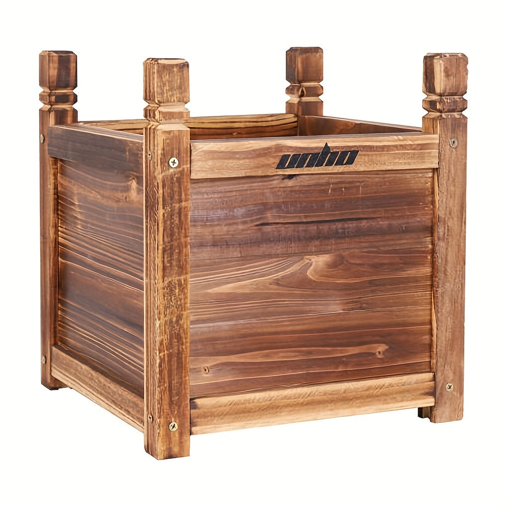 Raised Garden Planter Box Made of Wood for Flowers And Vegetables, Suitable for Indoor And Outdoor Use