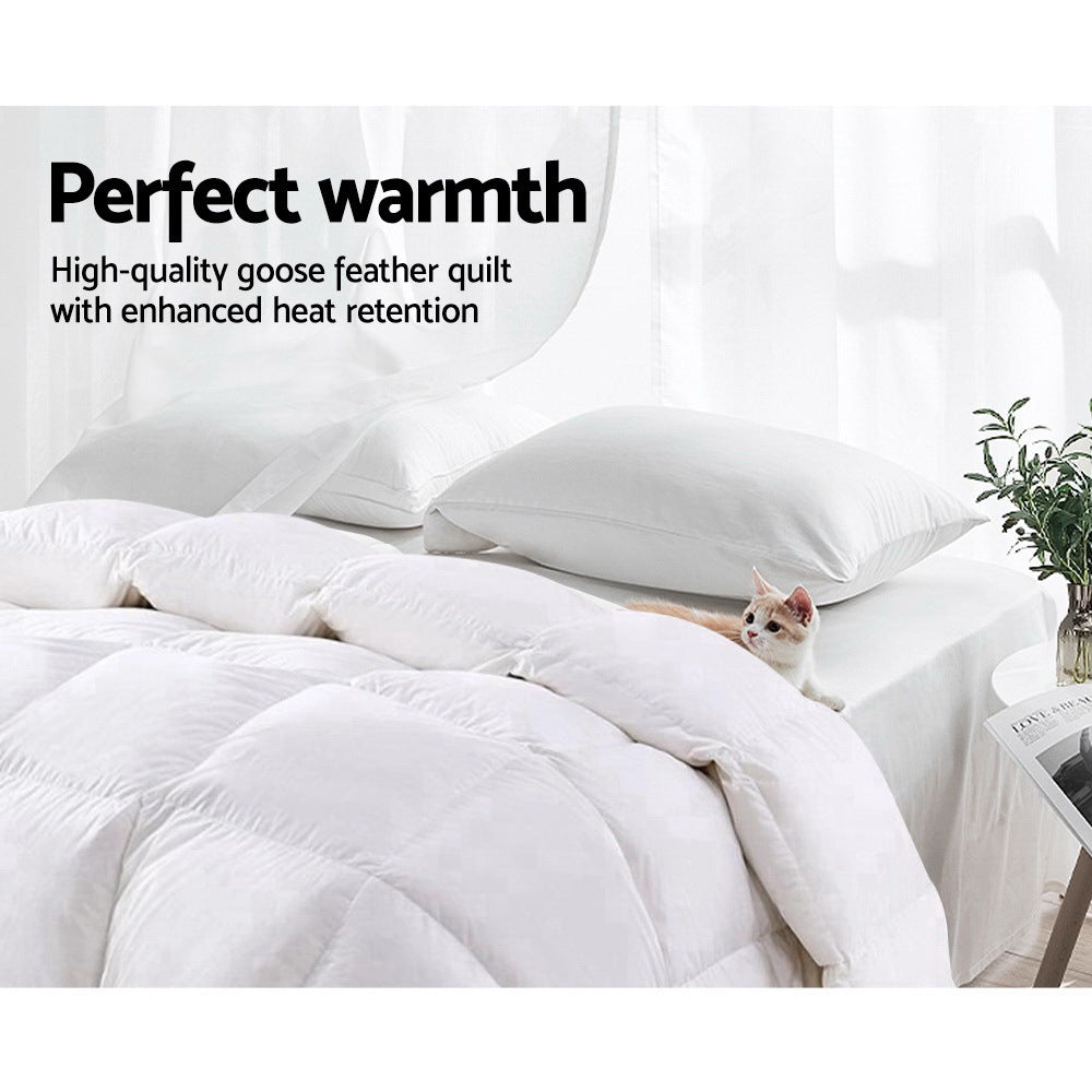 Giselle Bedding 800GSM Goose Feather Quilts Goose Down Duvet Feather Down Donna Winter Blanket Comforter Goose Feather Down