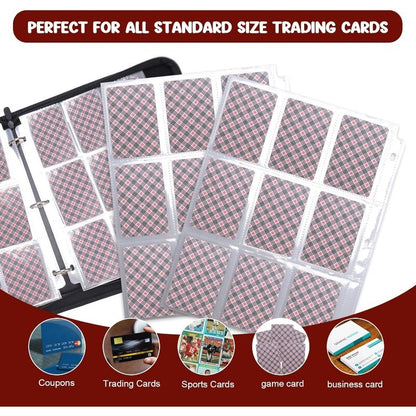 Card Collection Album, with Cover And Zipper Closure for The Opening, Specially Designed Storage Case for Card Collectors, with A Protective Cover That Can Hold 500/400 Cards.