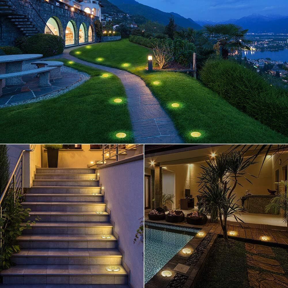 Stainless Steel Multi-Pack Solar Deck & Driveway Lights – Garden Paths – additional product view 28