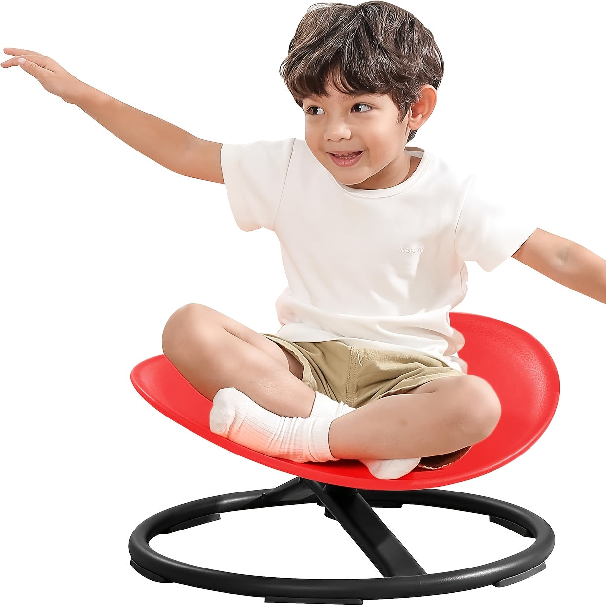 Rotating Rocking Chair for Kids: A Sensory Seat Crafted to Enhance Body Coordination, Requiring No Assembly, with a Non-Slip Feature That Is Perfect for Children with Autism - Great for Interactive Playtime Between Mothers And Their Children