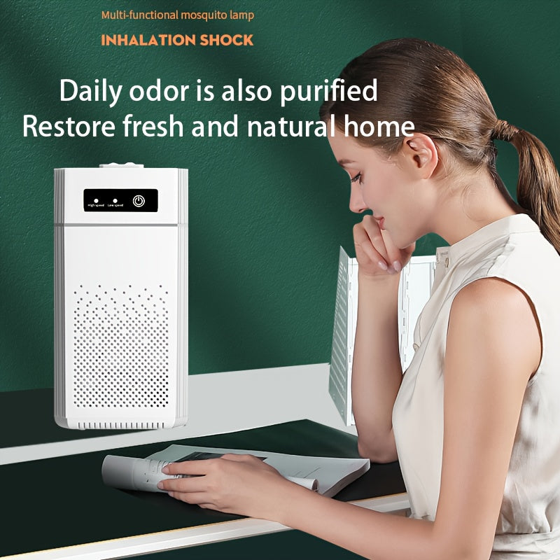 Portable Negative Ion Air Purifier with Filter / Equipped with HEPA Filter Screen / USB Charging Cable / Removes Odors And Dust / Air Purifier Air Volume 51-150 Cubic Meters Per Hour / Durable Plastic / High-Quality Filter Element