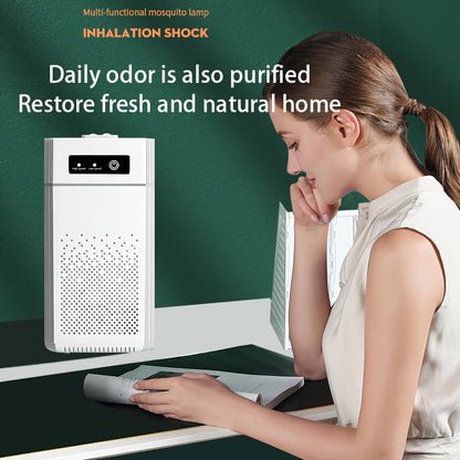 Portable Negative Ion Air Purifier with Filter / Equipped with HEPA Filter Screen / USB Charging Cable / Removes Odors And Dust / Air Purifier Air Volume 51-150 Cubic Meters Per Hour / Durable Plastic / High-Quality Filter Element