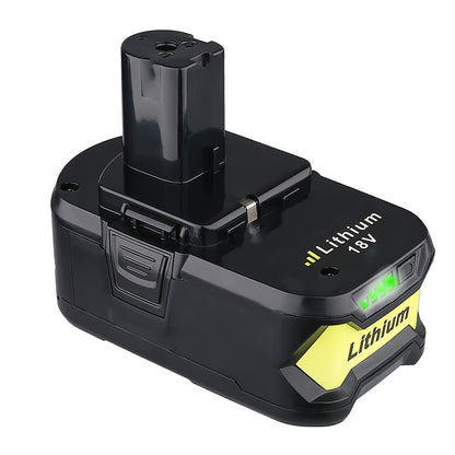 Upgraded 5.5Ah 1Pack P108 18V Battery Compatible With Ryobi 18V ONE+ Battery Replacement P108 P102 P103 P104 P105 P107 P109 P122 Cordless Tool Batteries Rapid Rechargeable Batteries With Indicator