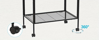 [Advwin Parrot Aviary] Advwin Bird Cage 53.15inch Large Parrot Aviary Pet Stand-alone Budgie Perch Wheels W/Brake