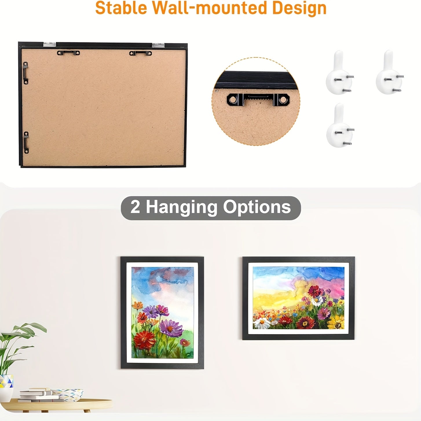 5pcs Kids Art Frames Changeable Kids Artwork Flip Frame for Picture Display, 3D Picture, Craft Storage, Hanging Wall Decor, Holds 150 Drawings Artwork Frames A4
