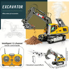 1:18 RC Excavator – Remote-Controlled Construction Toy – feature reference
