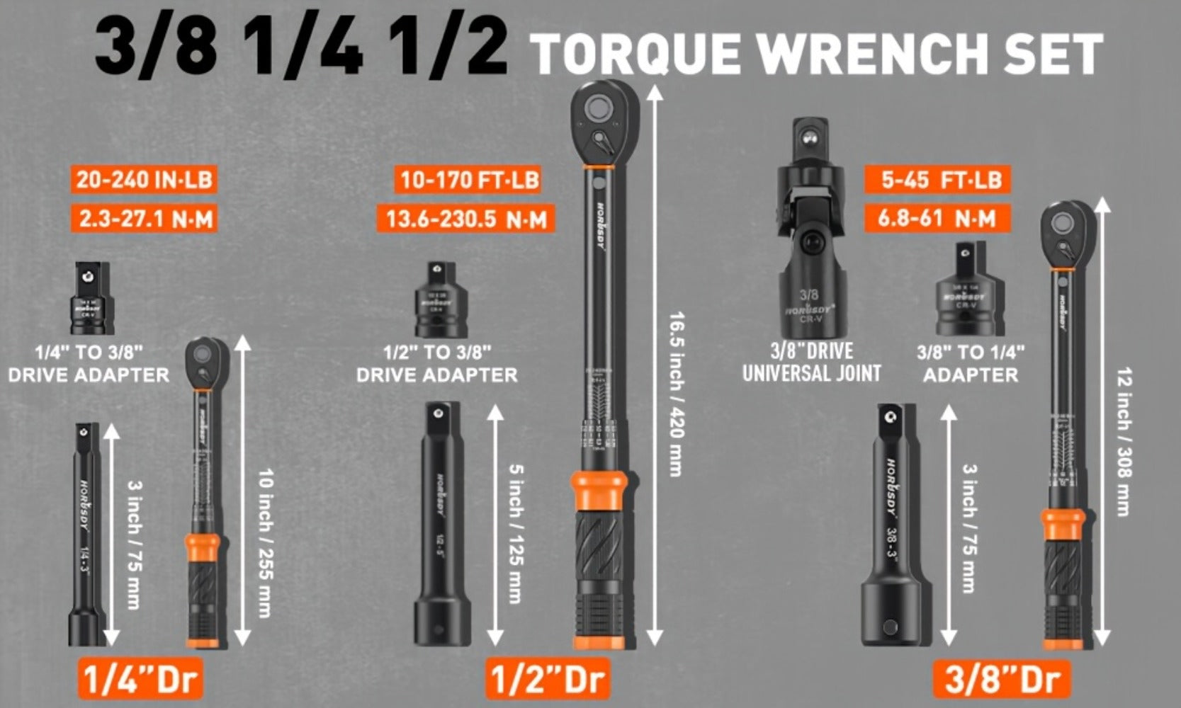 1/4" Drive Metric Wrench Set product detail 17