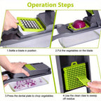 1-Piece Multi-Blade Vegetable Chopper product detail 7