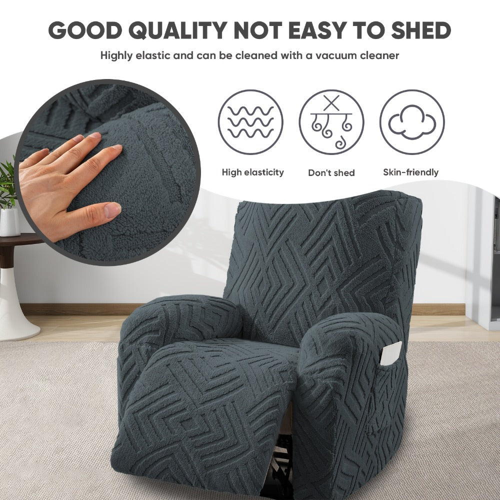 1-Seat Stretch Recliner Cover – Washable Spandex Slipcover – alternate product view