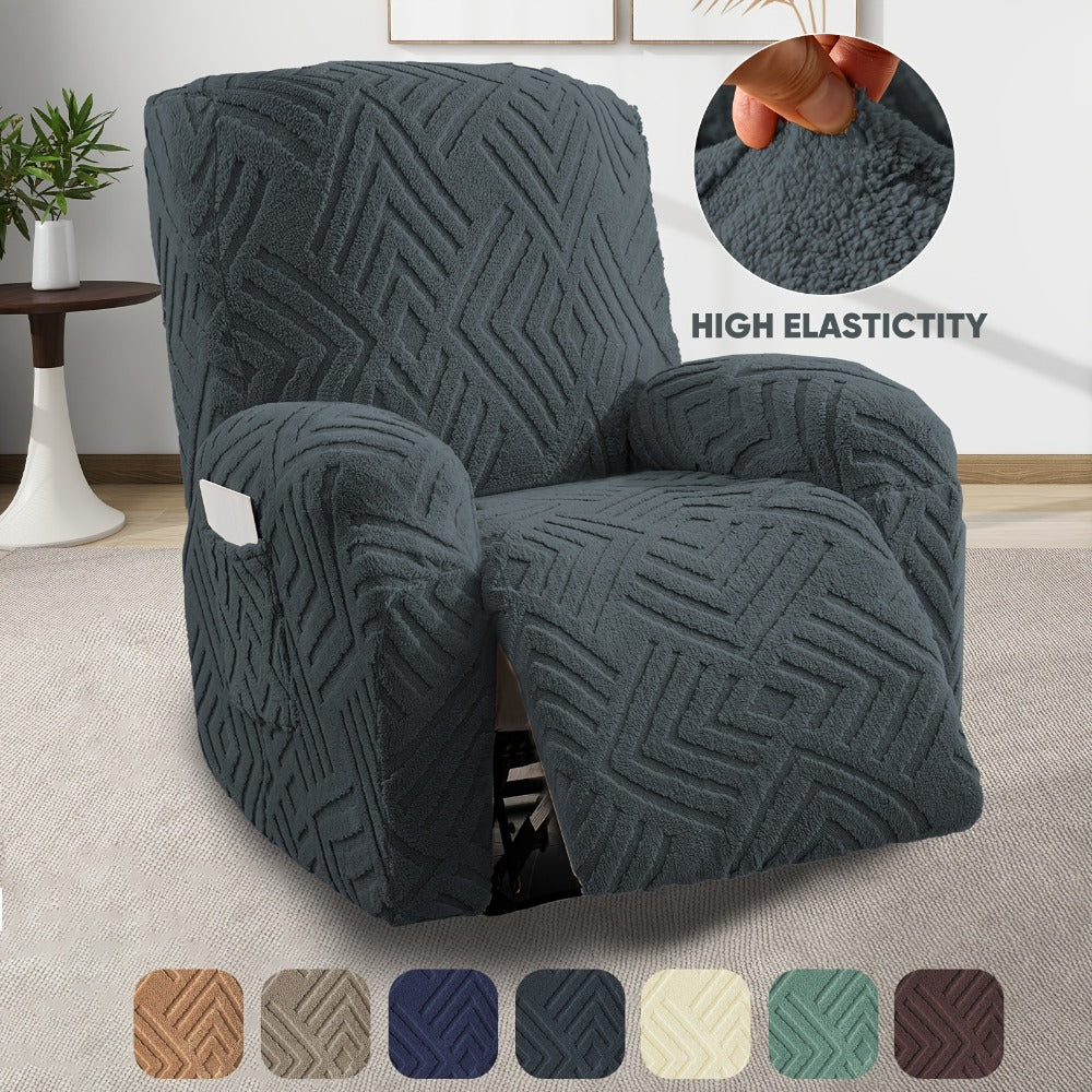 1-Seat Stretch Recliner Cover – Washable Spandex Slipcover – main product view