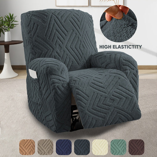 1-Seat Stretch Recliner Cover – Washable Spandex Slipcover – main product view