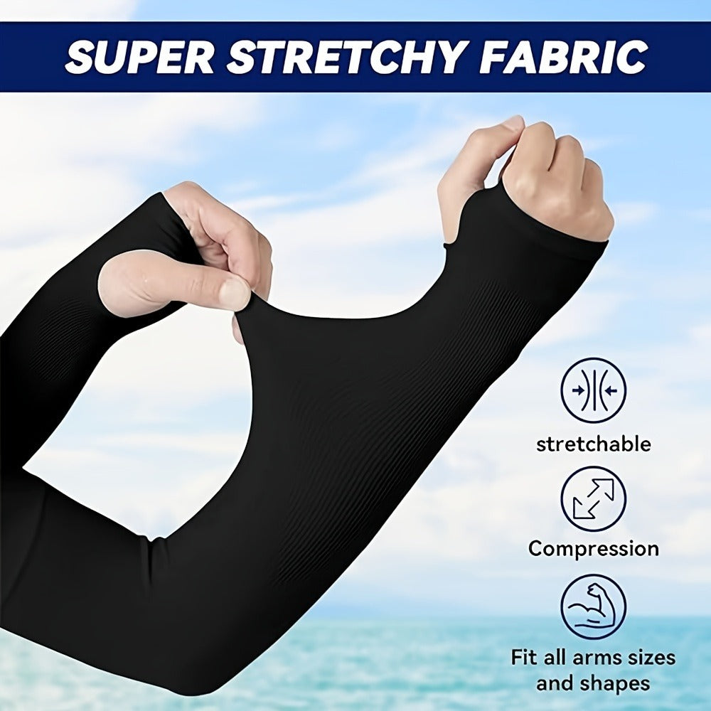 10 Pairs Cooling Sports Arm Sleeves - White for Australian Homes – alternate product view