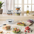 10-Piece Airtight Glass Food Storage Container Set product detail 8