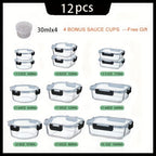 10-Piece Airtight Glass Food Storage Container Set product detail 4