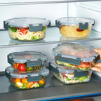 10-Piece Airtight Glass Food Storage Container Set product detail 12