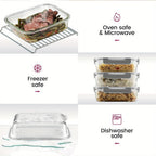 10-Piece Airtight Glass Food Storage Container Set product detail 9