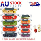 10-Piece Airtight Glass Food Storage Container Set product detail 3