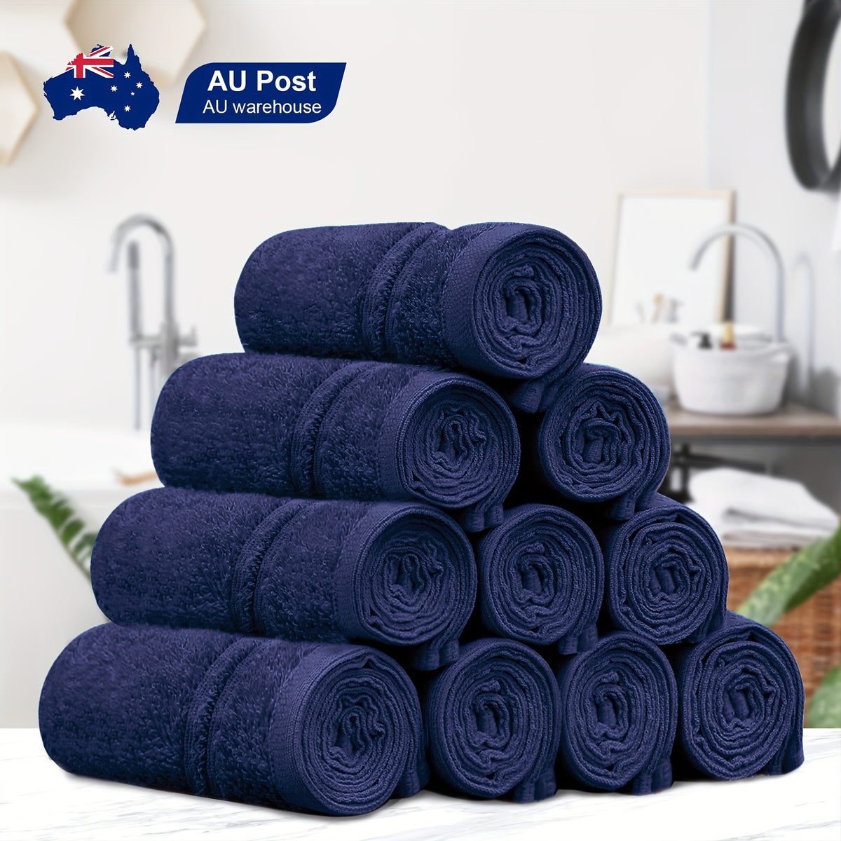 10-Piece Cotton Bath Towel Set product detail 28