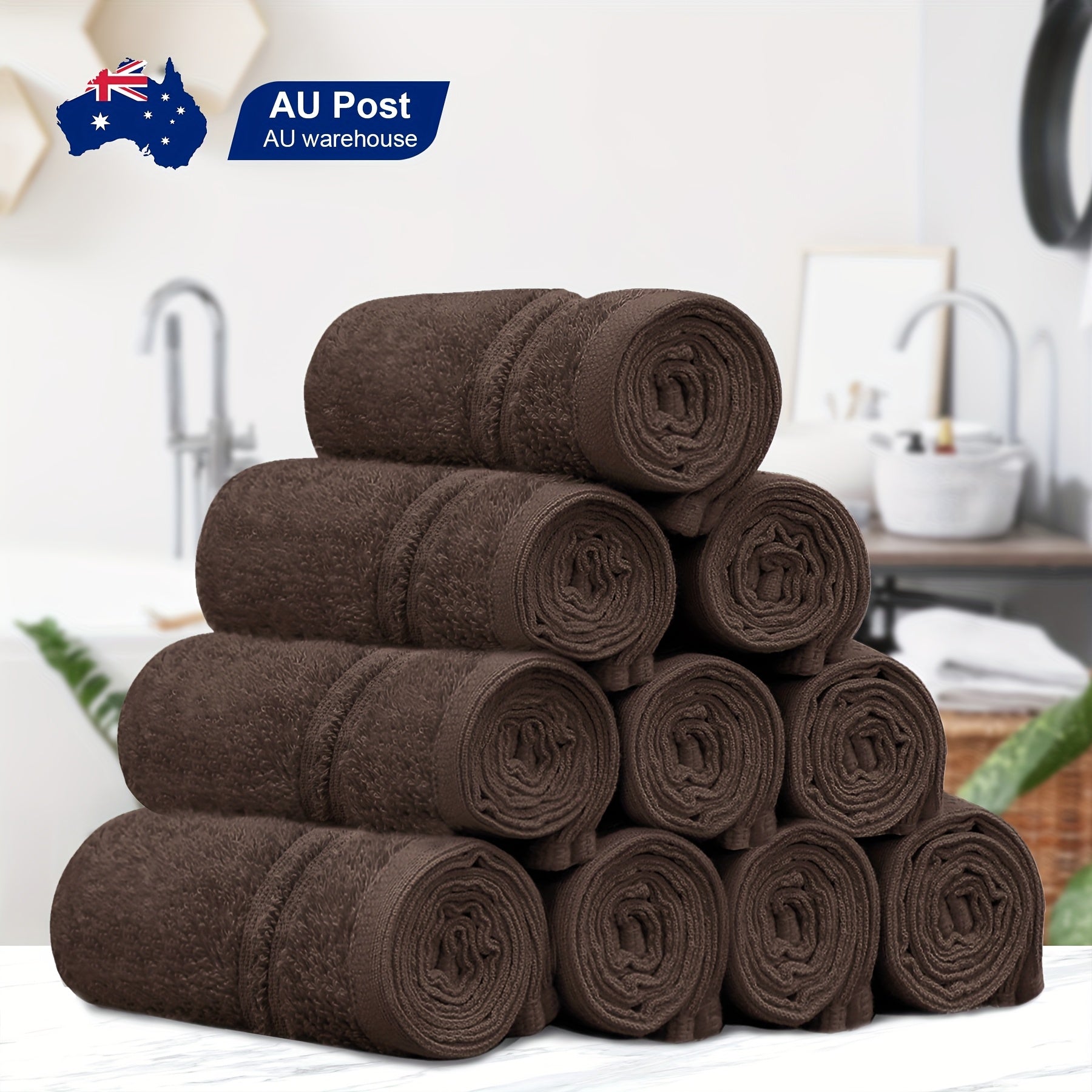 10-Piece Cotton Bath Towel Set product detail 29