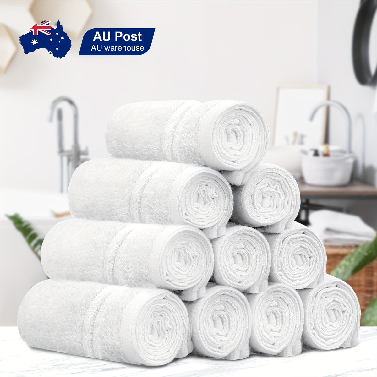 10-Piece Cotton Bath Towel Set product detail 30