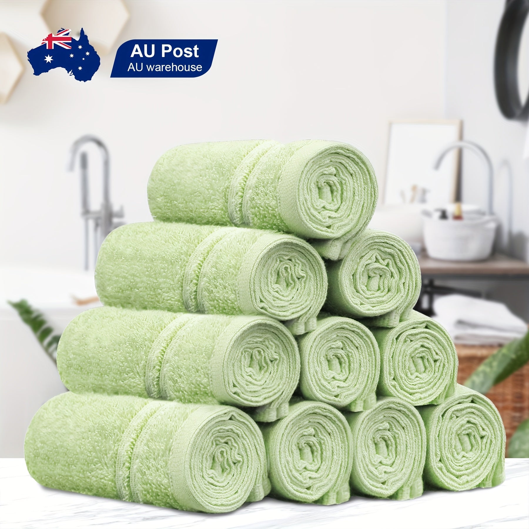 10-Piece Cotton Bath Towel Set product detail 31