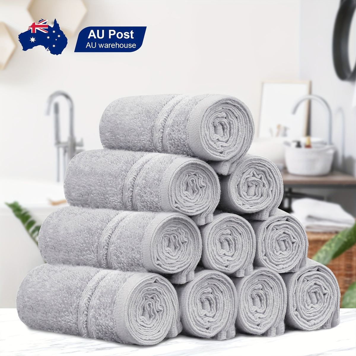 10-Piece Cotton Bath Towel Set product detail 32