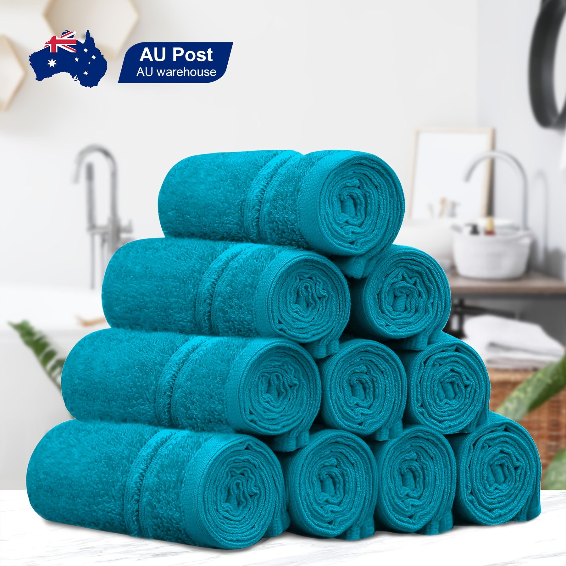 10-Piece Cotton Bath Towel Set product detail 33