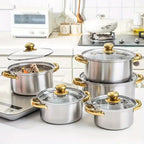 10-Piece Stainless Steel Cookware Set product detail 6