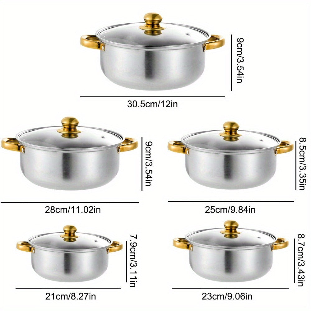 10-Piece Stainless Steel Cookware Set product detail 2
