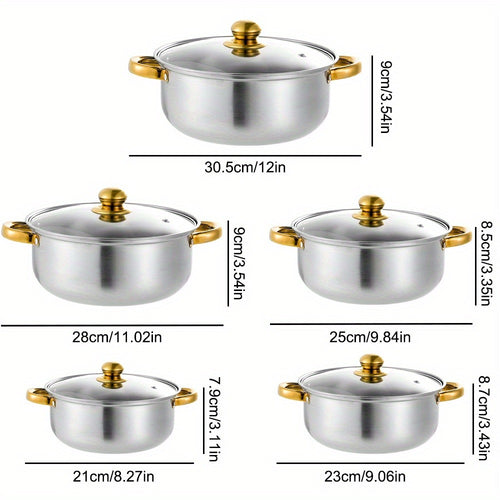 10-Piece Stainless Steel Cookware Set product detail 2