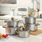 10-Piece Stainless Steel Cookware Set product detail 7